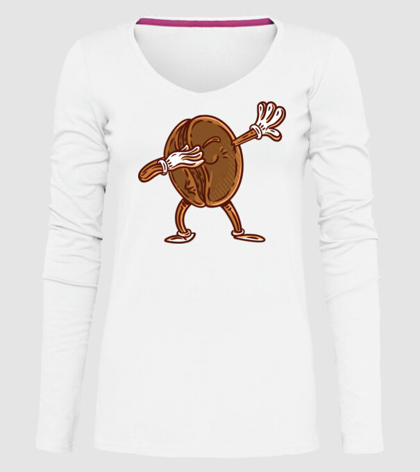 Cafea DAB model alb pe tricou