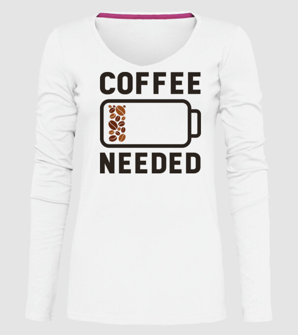 Am nevoie de cafea model alb pe tricou