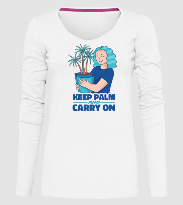 Keep Calm and Carry On model alb pe tricou