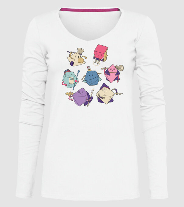 Caractere Cub model alb pe tricou