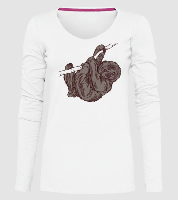 Leneș model alb pe tricou