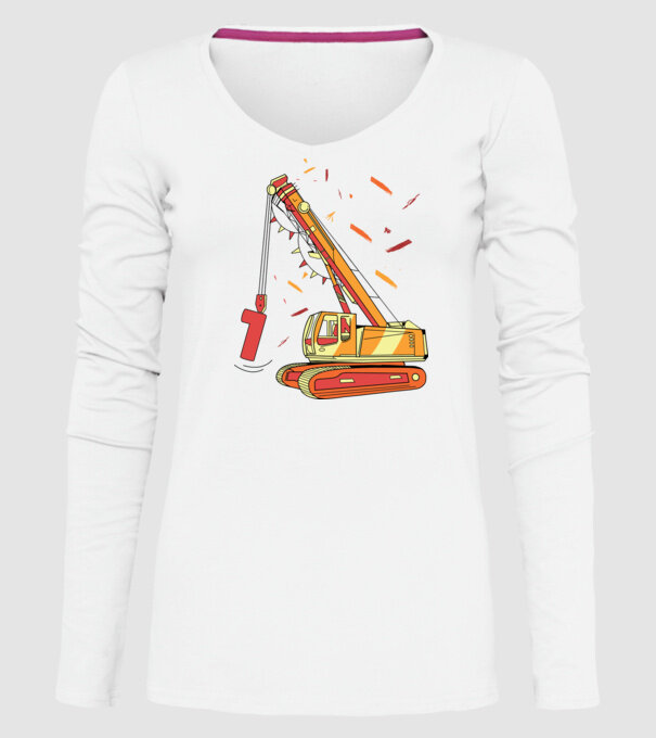 Prindere 1st Birthday model alb pe tricou