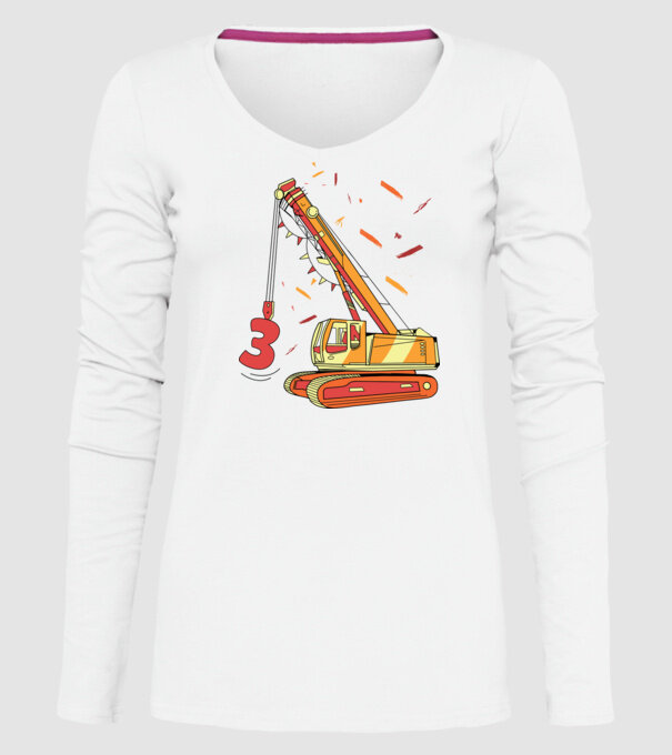 Prindere 3rd Birthday model alb pe tricou