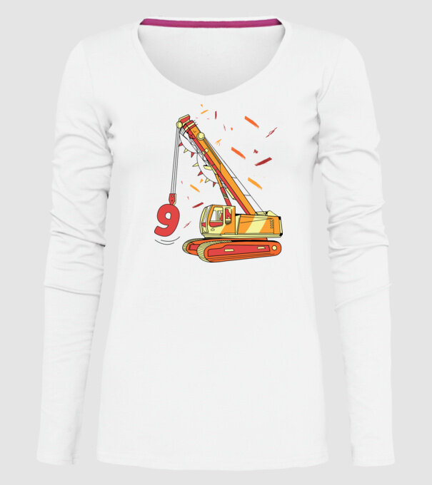 Prindere 9th Birthday model alb pe tricou