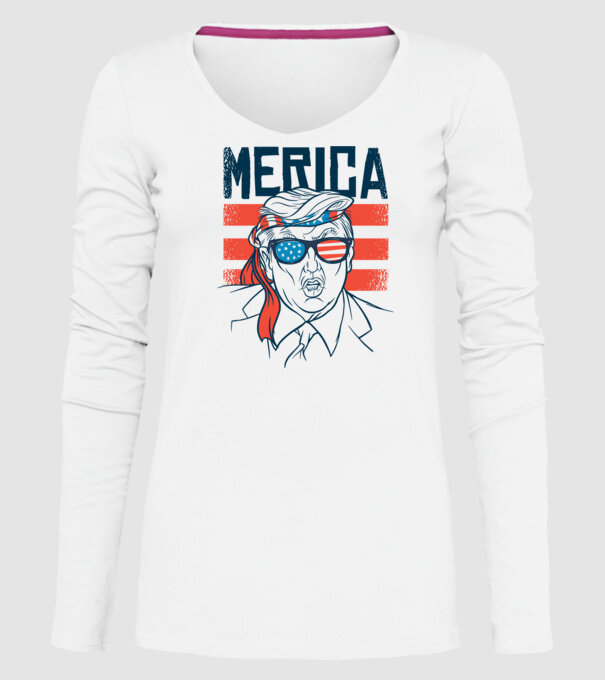 Merica Trump 2020 Usa model alb pe tricou