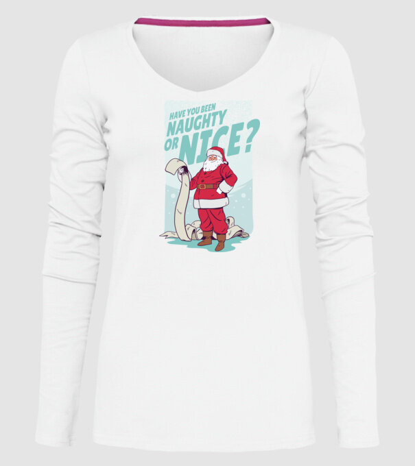 Lista de cadouri Moș Crăciun - tricou Crăciun model alb pe tricou