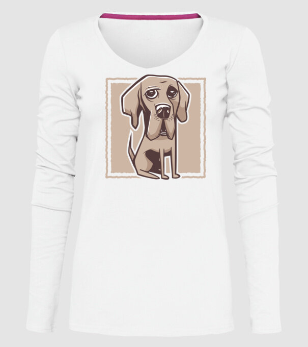 Câine Mastiff german model alb pe tricou