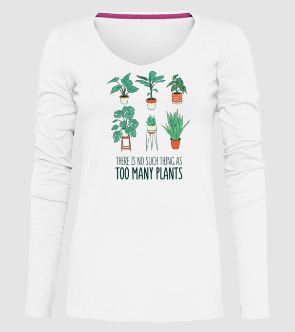 Este imposibil să existe prea multe plante model alb pe tricou