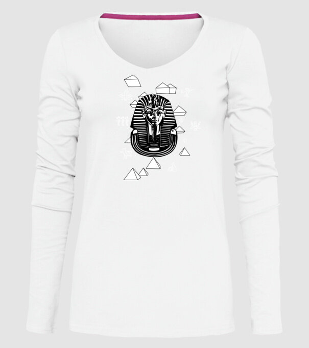 Egiptul Antic Faraon model alb pe tricou