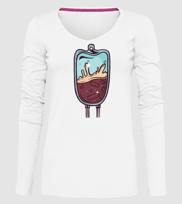 Porter Infuzie model alb pe tricou