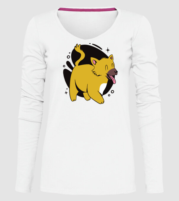 Vulpe model alb pe tricou