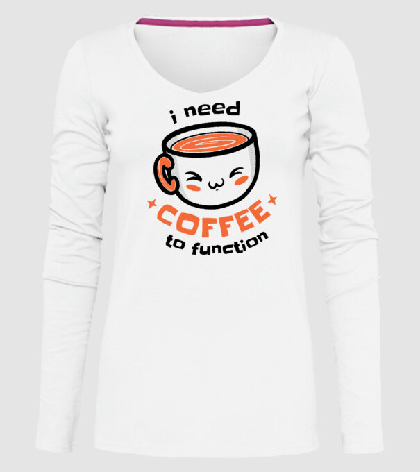 Am nevoie de cafea model alb pe tricou