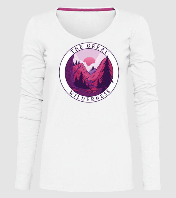 The Great Wilderness model alb pe tricou