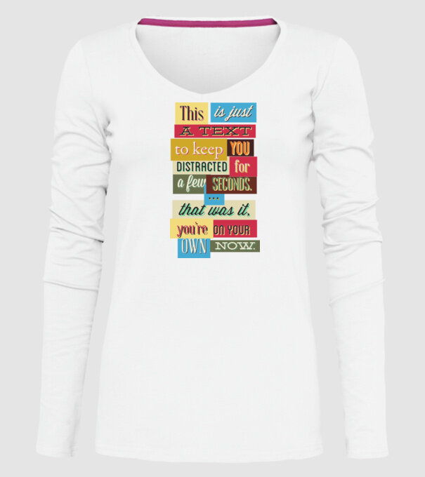 This is just a text to keep you distracted model alb pe tricou