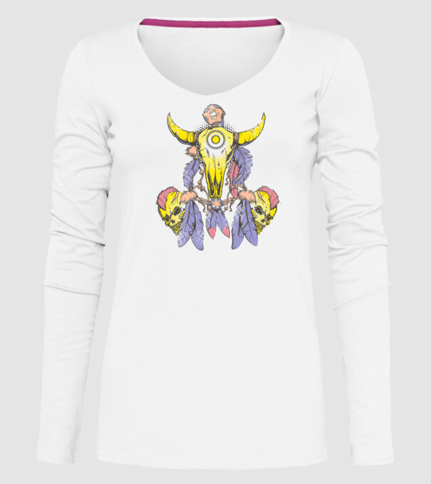 Hunter Talisman model alb pe tricou