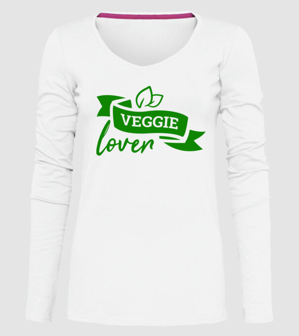 Veggie lover Iubitor de legume model alb pe tricou
