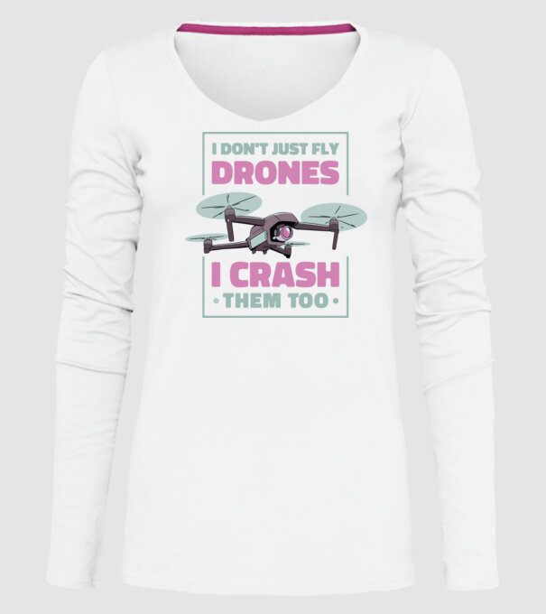 Tricou drone model alb pe tricou