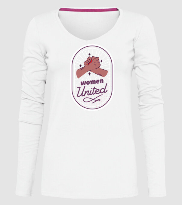 Women United Ziua femeii model alb pe tricou