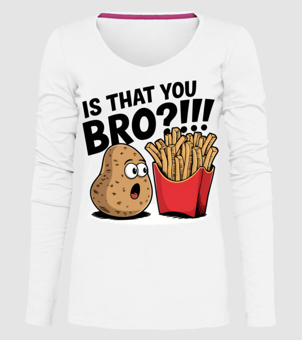 Is that you BRO?!! Alb model alb pe tricou