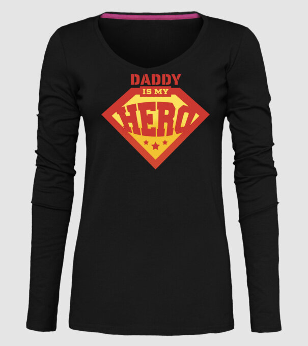 Tata este Supereroul meu model negru pe tricou