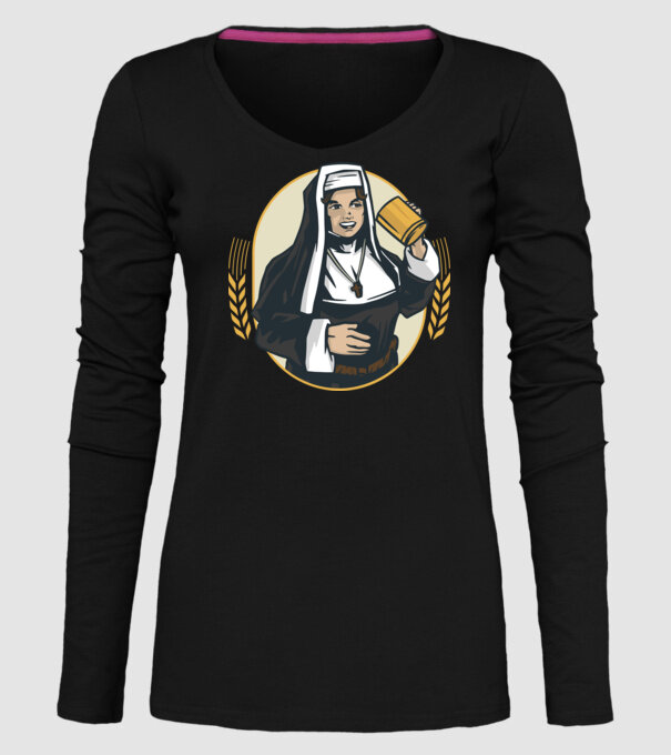 Bere Călugăriță model negru pe tricou