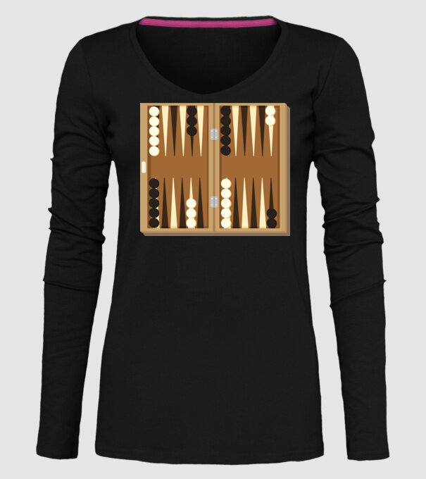 Joc de table model negru pe tricou