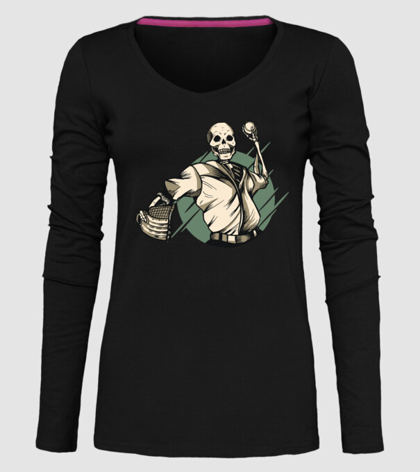 Schelet Baseball model negru pe tricou