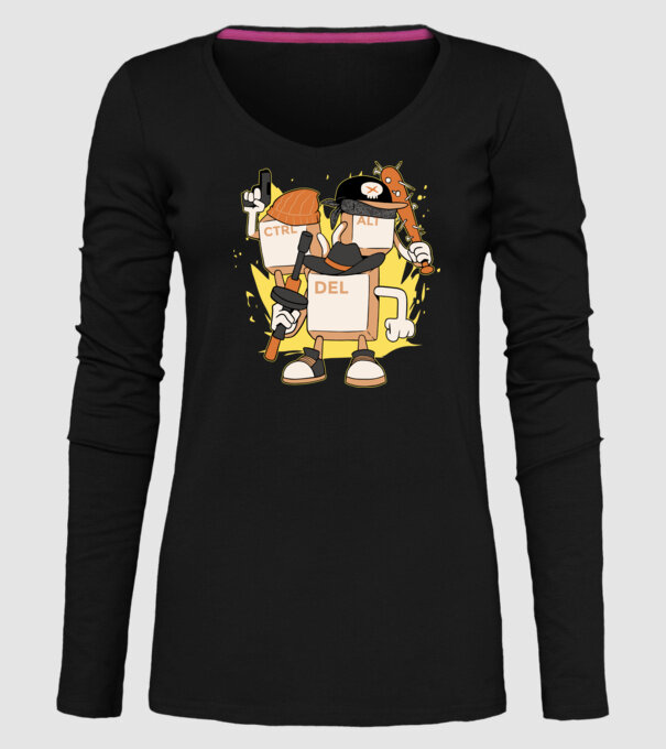 Mafie tastatură model negru pe tricou