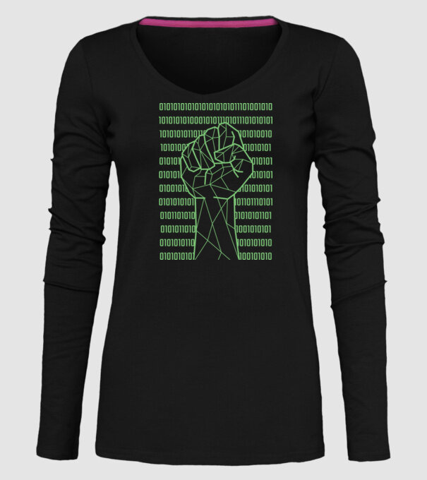 Pumn binar model negru pe tricou