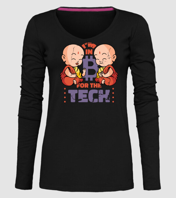 Călugări Buddha Bitcoin model negru pe tricou