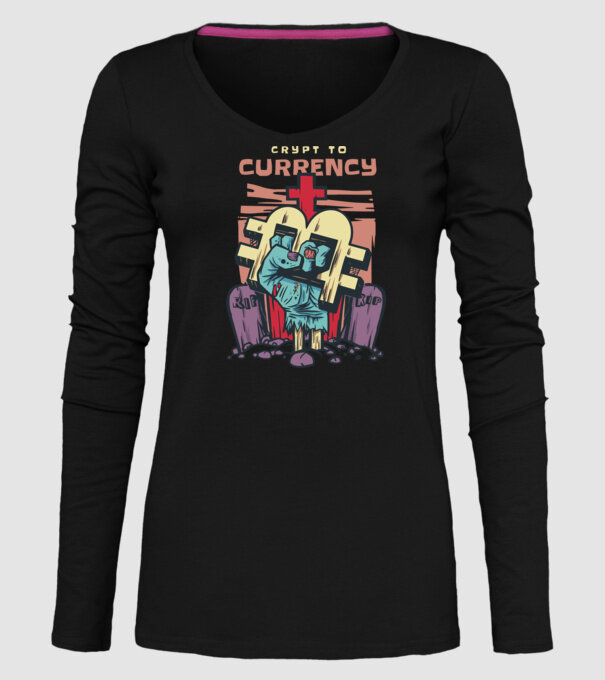 Cimitir Bitcoin model negru pe tricou