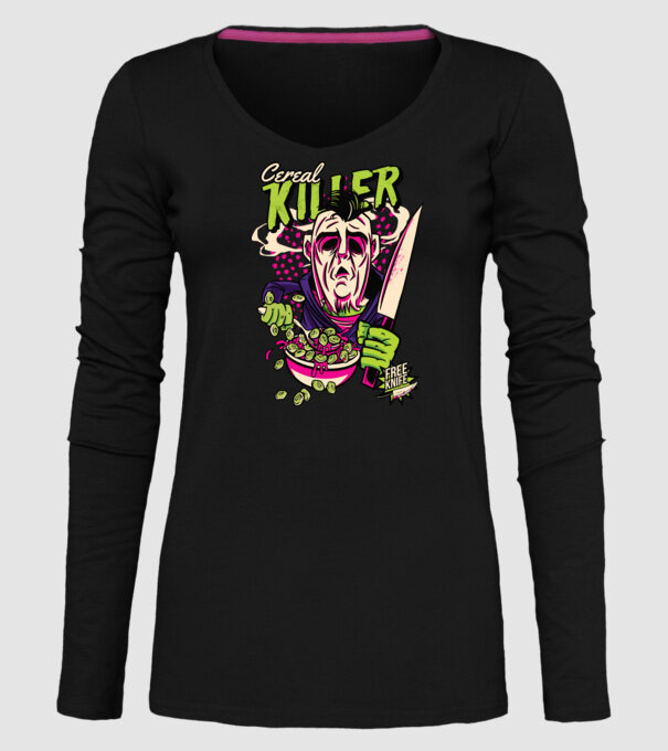 Cereale Killer Fulgi de cereale model negru pe tricou