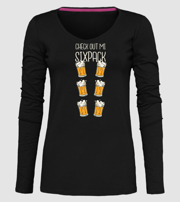 Check out my Six Pack Sörös model negru pe tricou