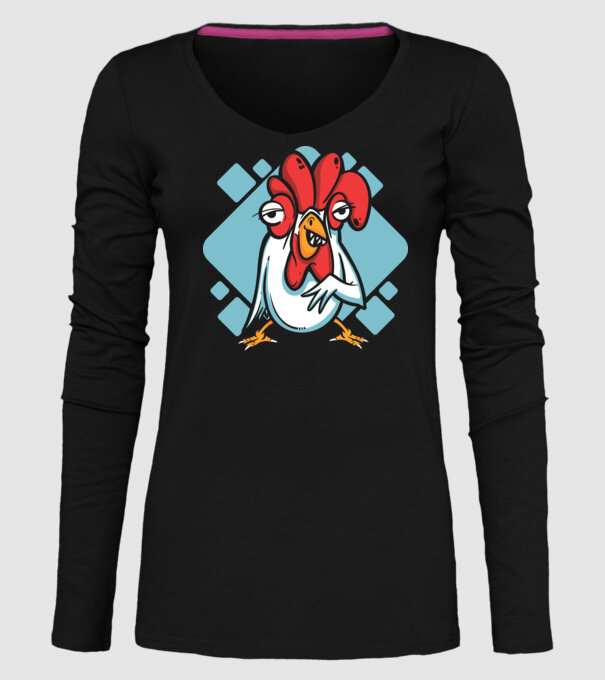 Pui model negru pe tricou