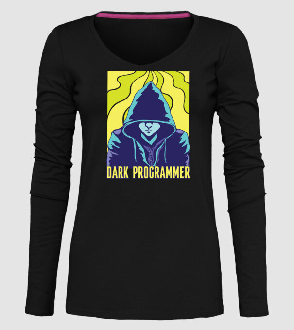 Dark Programmer model negru pe tricou