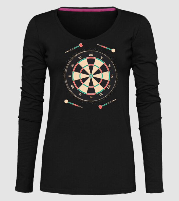 Tablă Darts model negru pe tricou