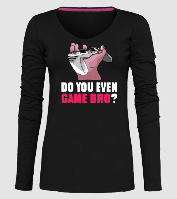 Do You Even Game Bro? model negru pe tricou