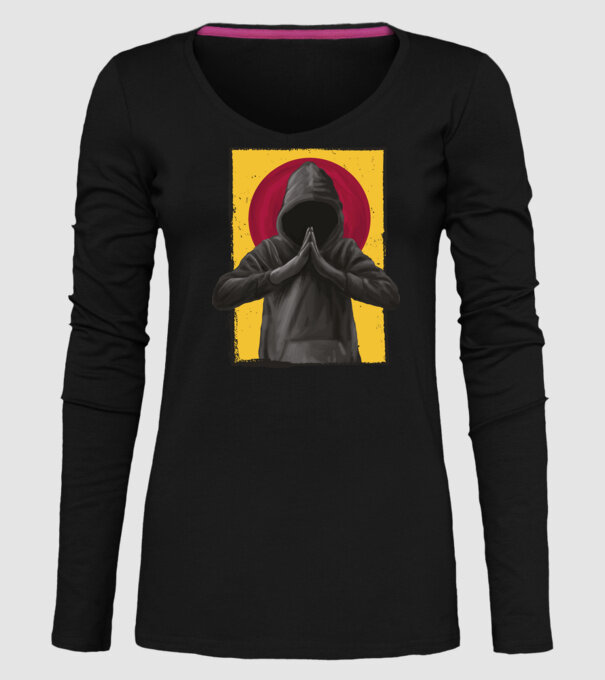 Rugăciune Hacker model negru pe tricou