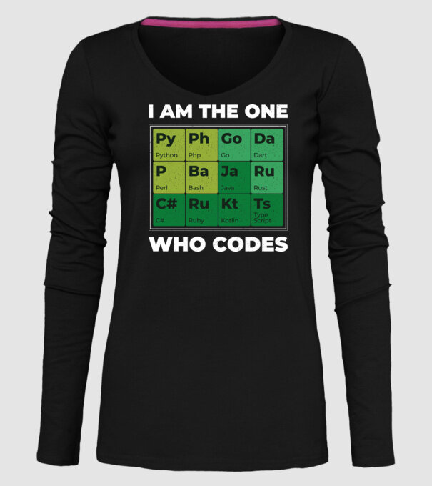 I am the one who codes tricou amuzant programator model negru pe tricou