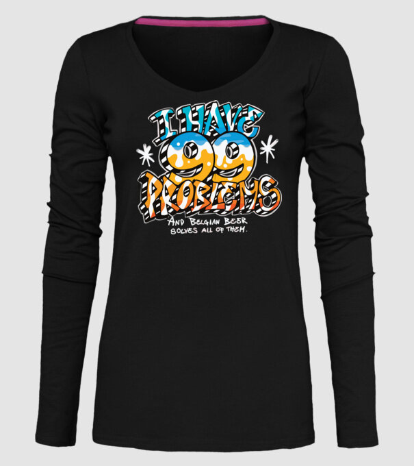 I have 99 Problems - berea belgiană le rezolvă pe toate model negru pe tricou