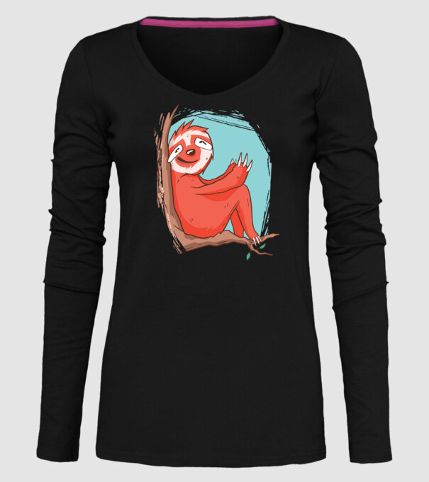 Leneș model negru pe tricou