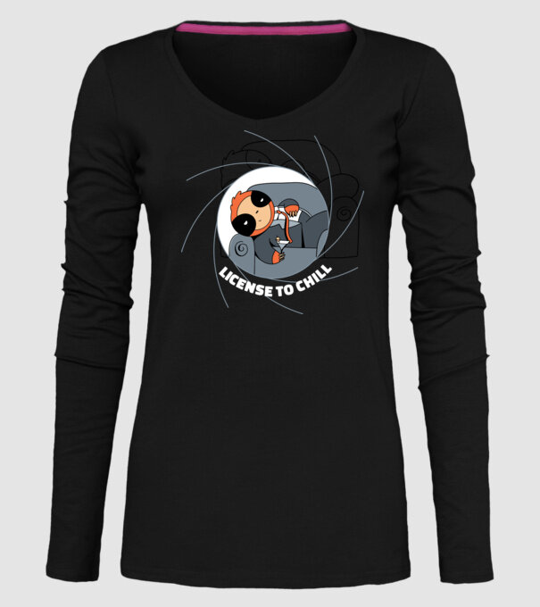 Leneș Bond 007 model negru pe tricou