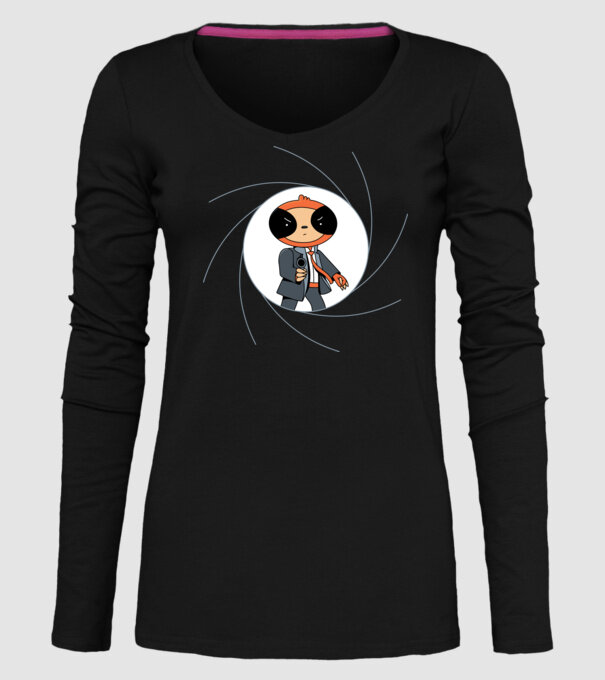 Leneș Bond 007 model negru pe tricou