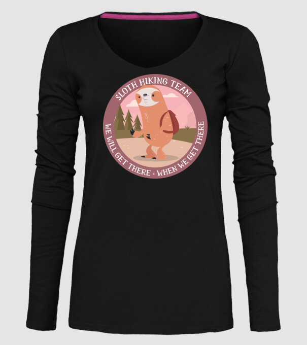Leneș drumeție - Vom ajunge, atunci când vom ajunge model negru pe tricou