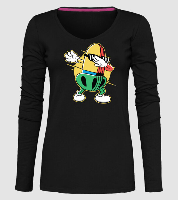 Ghindă DAB cărți de joc maghiare model negru pe tricou