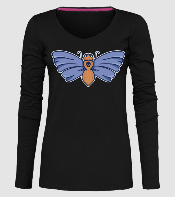 Molie model negru pe tricou