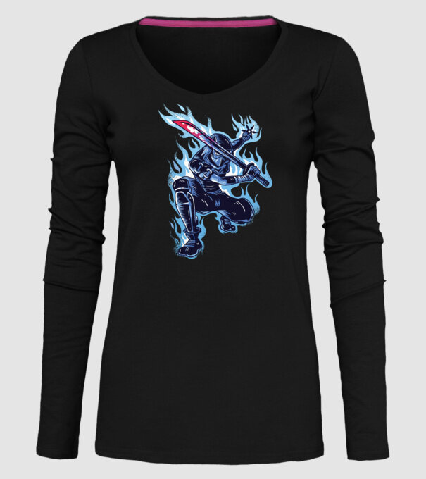 Ninja Sub Zero model negru pe tricou