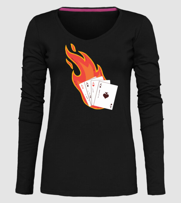Poker model negru pe tricou