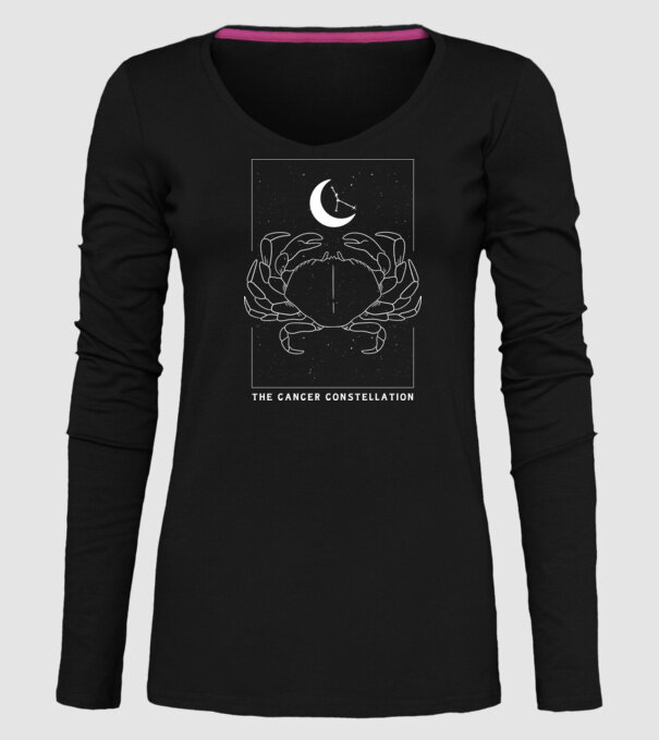 The Cancer Constellation model negru pe tricou