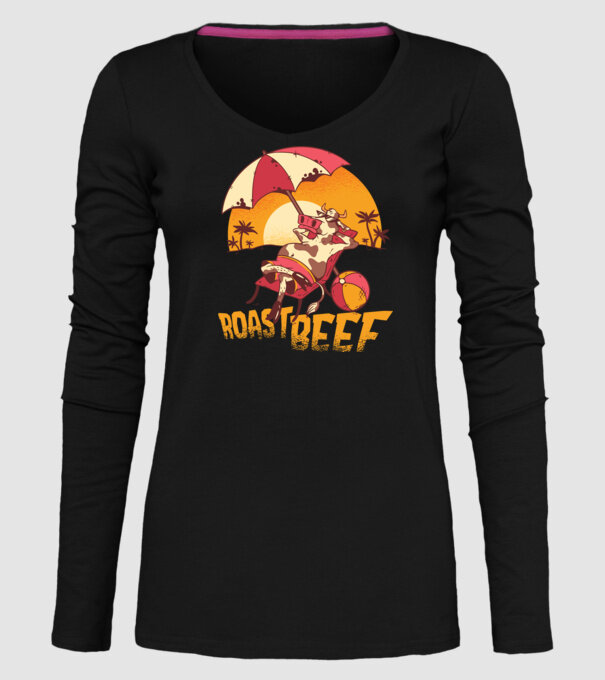 Friptură de vită - Roast Beef model negru pe tricou